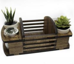 Orta Gözlü 4 Saksılık Yuvalı Çiçeklik HK0517