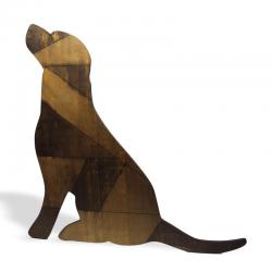 Ahşap Duvar Süsü Köpek HK0313