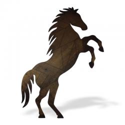Ahşap Duvar Süsü Şaha Kalkmış At HK0315