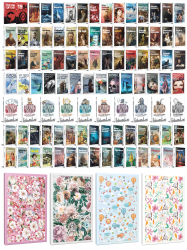 109 Dünya Klasiği ve Çiçekli Çizgili Defter Seti -2