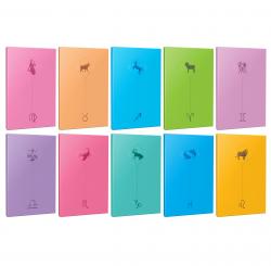 10lu Burç-Astroloji Temalı 13,5x19,5cm 64 Sayfa Çizgisiz Defter Seti -1