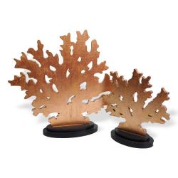 Dekoratif Ahşap Mercan, Bakır Renk HK0180-B