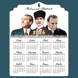 2026 Ahşap Atatürk Takvimi Ata