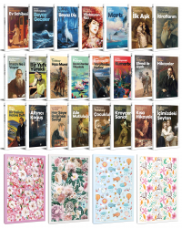 23 Dünya Klasiği ve Çiçekli Çizgili Defter Seti -2