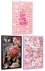 3'lü Okul Defteri Seti -Retro Pembe HayallerI-Love You Mom