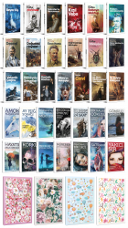 33 Dünya Klasiği ve Çiçekli Çizgili Defter Seti -2