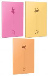 3lü Burç-Astroloji Temalı 13,5x19,5cm 64 Sayfa Çizgisiz Defter Seti -7