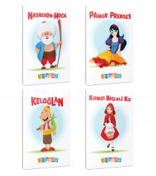 4'lü 64 Sayfa 13,5x19,5 Okul Defteri Seti 1