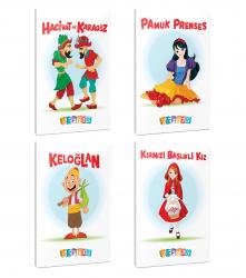 4'lü 64 Sayfa 13,5x19,5 Okul Defteri Seti 2