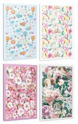 4'lü Çizgili Okul Defteri Seti -Yaz Bahçesi-Pembe Hayaller-Nostalji-Gökyüzü