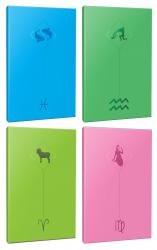 4lü Burç-Astroloji Temalı 13,5x19,5cm 64 Sayfa Çizgisiz Defter Seti -6