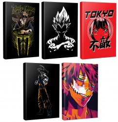 5 Defter Black Clover-Dragon Ball-Goku-Fearless-Surabaya