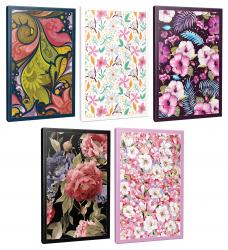 5'li Çizgili Okul Defteri Seti -Yaz Bahçesi-Saklı Bahçe-Retro-Pembe Hayaller-Cümbüş