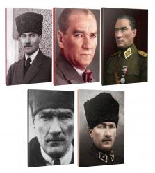 5li Atatürk- Çizgili Okul Defteri Seti 64 Sayfa 13,5x19,5cm -1 