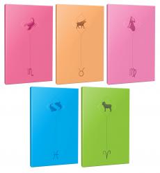 5li Burç-Astroloji Temalı 13,5x19,5cm 64 Sayfa Çizgisiz Defter Seti -7