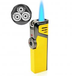 Premium Çakmak - Rüzgara Dayanıklı Üçlü Jet Alevi - Valfli