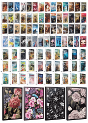 86 Dünya Klasiği ve Çiçekli Çizgili Defter Seti -1