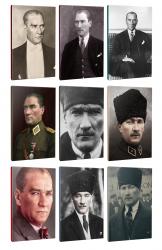 Okula Hazırlık 9lu Atatürk- Çizgili Okul Defteri Seti 64 Sayfa 13,5x19,5cm -3 