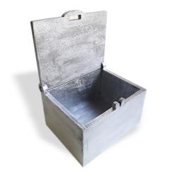 Ahşap, Kapaklı Kutu, Gümüş HK0419-102