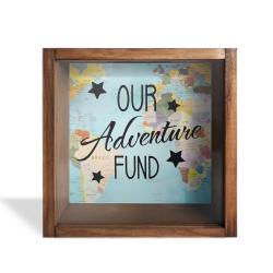 Camlı Ahşap Kumbara Adventure HK0654