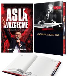 Asla Vazgeçme - Mustafa Balbay ve 2026 Atatürk Ciltli Ajanda