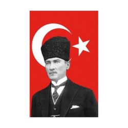 Kalpaklı Bayrak 70x105cm