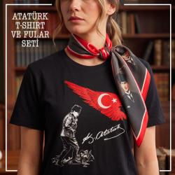 Ayyıldız Kocatepe T-shirt ve Atatürk Kalpaklı Fular