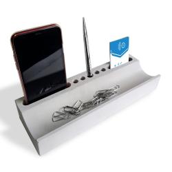 Beton Telefon Standı ve Masaüstü Düzenleyici "Kalem Hediyeli" HK1678