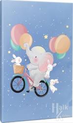 Biking Elephant Çizgili Okul Defteri