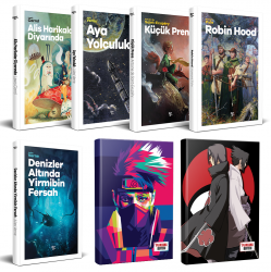 Çocuk Klasikleri 5 Kitap - Naruto ve Sasuke-Itachi Defter