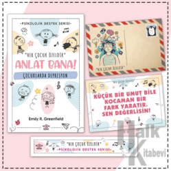 Çocuklar İçin Psikolojik Destek Serisi - Çocuklarda Depresyon - Kartpostal ve Ayraç