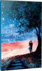 Dolunay - Manzara Temalı 64 Sayfa Çizgili Okul Defteri