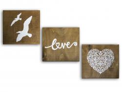 Love Tablo, 3 Parça Tablo HK0959