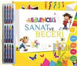 Eğlenceli Sanat ve Beceri - Sarı Kitap (3 Yaş) (Kalem Hediyeli)