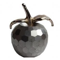 Gümüş Rengi Büyük Beton Elma HK1561
