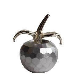 Gümüş Rengi Küçük Beton Elma HK1563