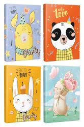 4'lü Çizgili Defter Seti - Happy Birthday