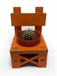 Lora Sandalye Turuncu Çiçeklik HK0214-9046