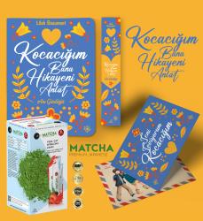 Kocacığım Bana Hikayeni Anlat Ayraç Kartpostal - Çilekli Matcha Çayı