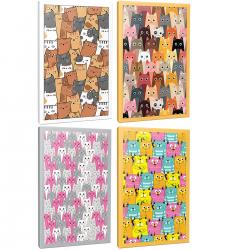 Kedi Temalı 4 Defter - Set 1