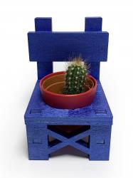 Lora Sandalye Mavi Çiçeklik HK0214-203