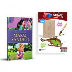 Masallarla Karakter Eğitimi Masal Sandığı + Helikopter Ahşap Boyama