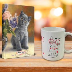 Masum Kedi Ajanda Sevimli Kedi Kupa Seti