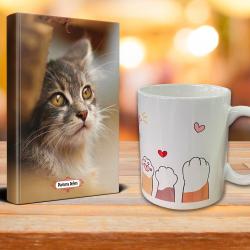 Minik Kedi Ajanda Sevimli Patiler Kupa Seti