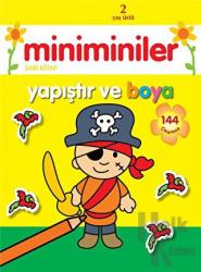 Miniminiler - Sarı Kitap Yapıştır ve Boya - 144 Çıkartma
