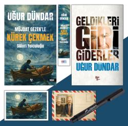 Müjdat Gezenle Kürek Çekmek - Ayraç - Kartpostal  ve Geldikleri Gibi Giderler - Atatürk İmza Baskılı Kalem