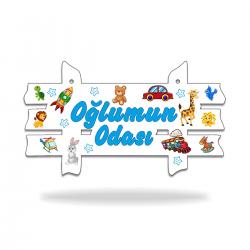 Oğlumun Odası Ahşap Kapı-Duvar Süsü HK0231