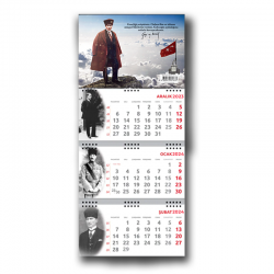 2024 Atatürk Sakarya Duvar Takvimi