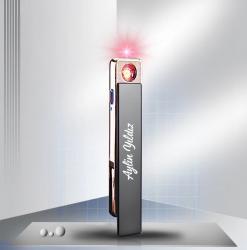 Kişiye Özel Sürgülü Şarjlı USB Çakmak