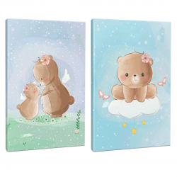 Sevimli Ayıcıklar 2li 64 Sayfa Çizgili Okul Defteri Seti -4